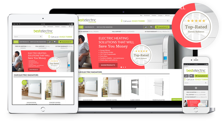 Ecommerce Website Design London & Leeds, Responsive Website Design London & Leeds, Website Design Portfolio Example