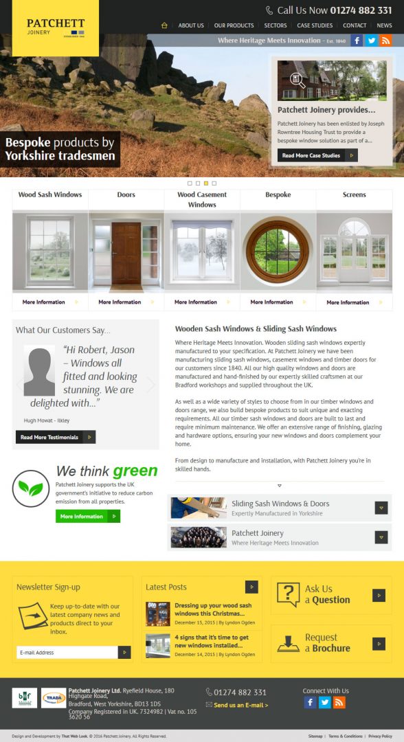 Website Design London & Leeds, Website Design Portfolio Example