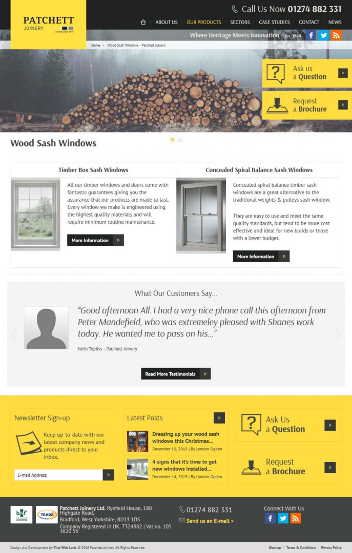 Website Design London & Leeds, Website Design Portfolio Example