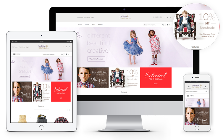 Ecommerce Website Design London & Leeds, Responsive Website Design London & Leeds, Website Design Portfolio Example