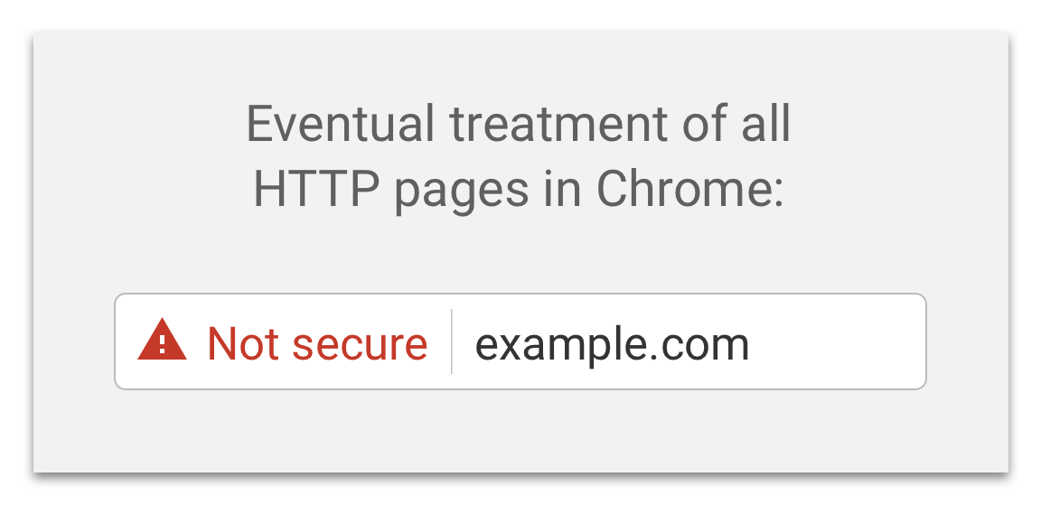 HTTPS note secure in Chrome